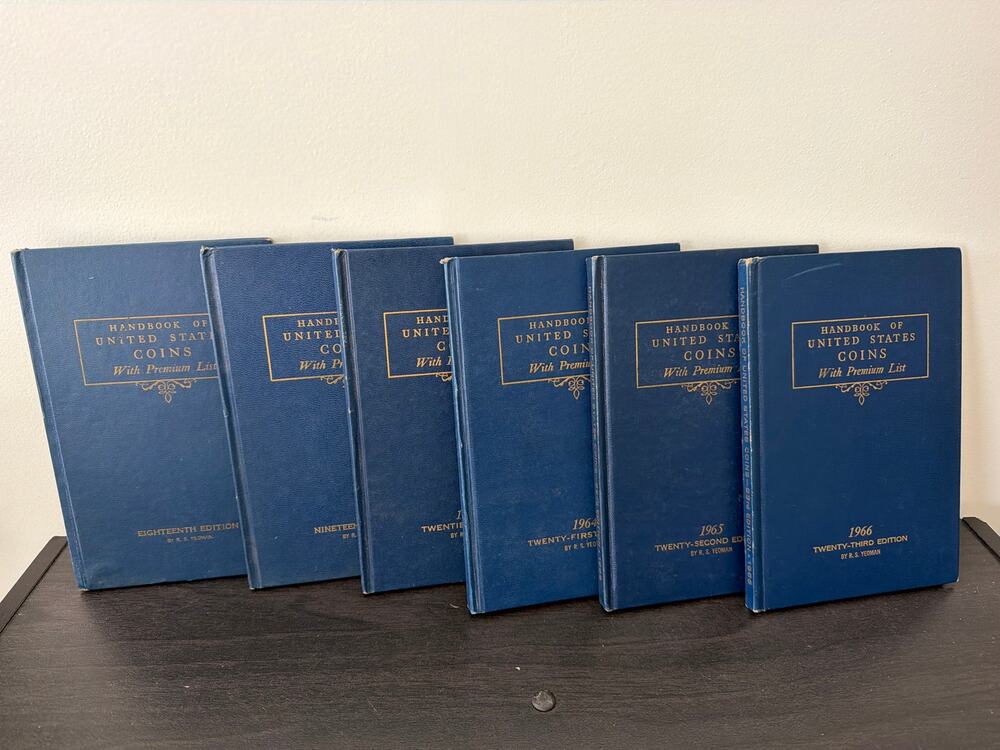 Set of 6 Whitman Handbook of United States Coins Lists 18-23